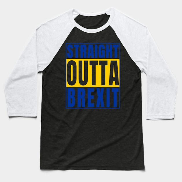 Straight Outta Brexit European Union product Baseball T-Shirt by merchlovers